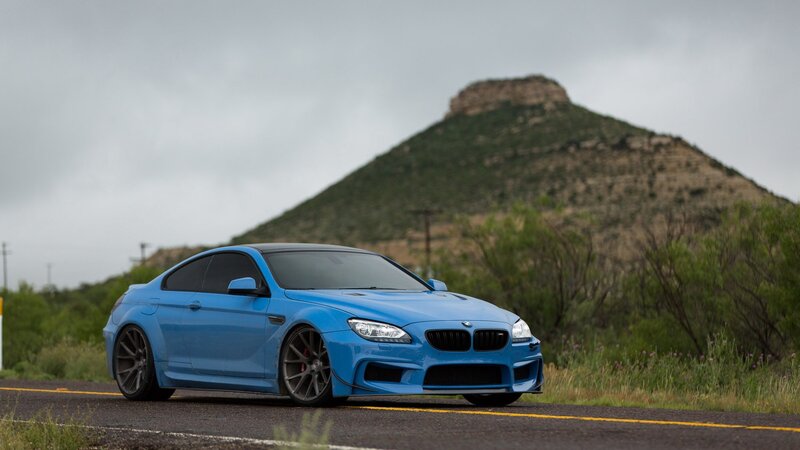 Blue BMW M6 Coupe — Dramatic, Afternoon