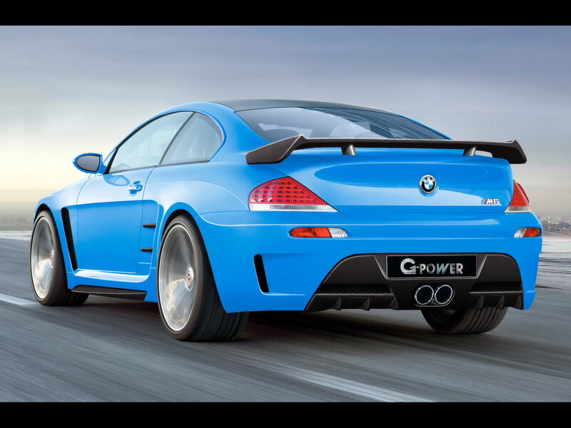 Blue BMW M6 Coupe — Dynamic, 3d Render, Car