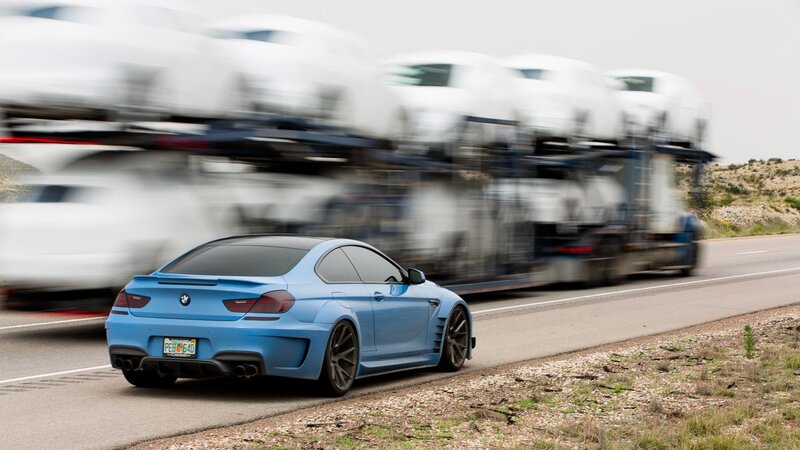 Blue BMW M6 Coupe — Dynamic, Afternoon, Photograph