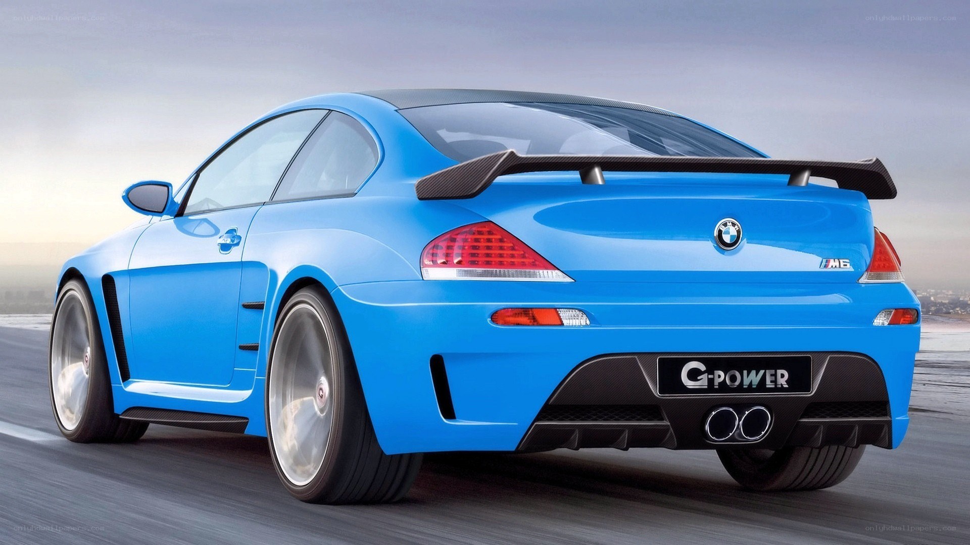 blue bmw m6 g-power