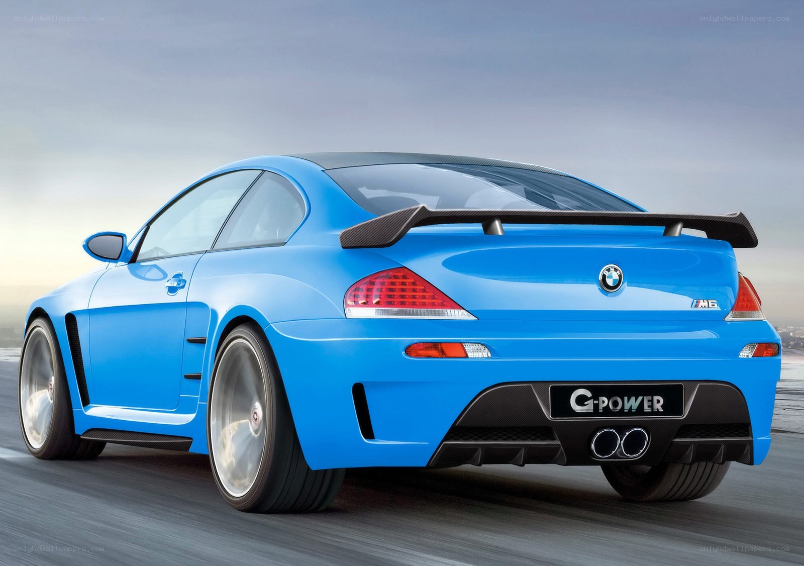 blue bmw m6 g-power