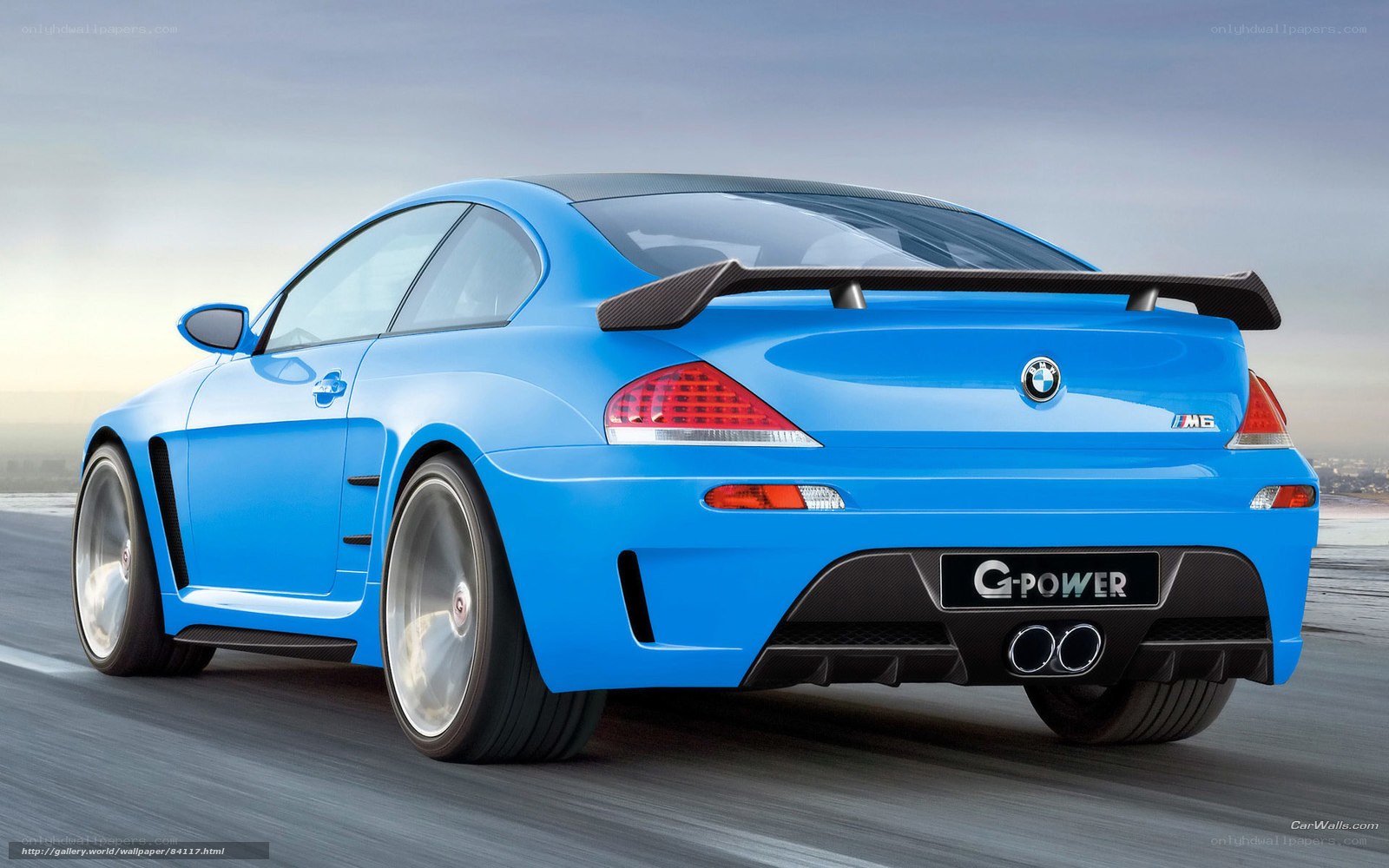 blue bmw m6 g-power