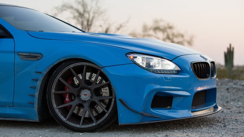 Blue BMW M6