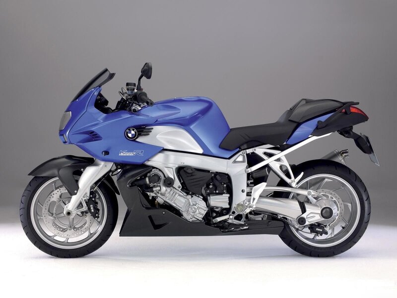 Blue BMW Motorcycle — Neutral, Photograph, Seat