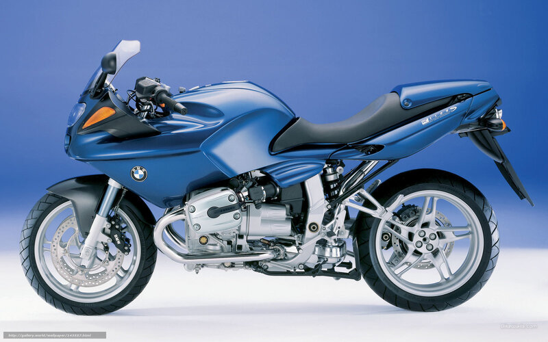 Blue BMW Motorcycle — Neutral, Photograph