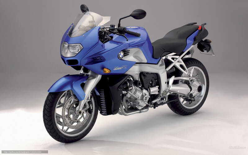 Blue BMW Motorcycle — Neutral, Photograph, Windshield, Seat