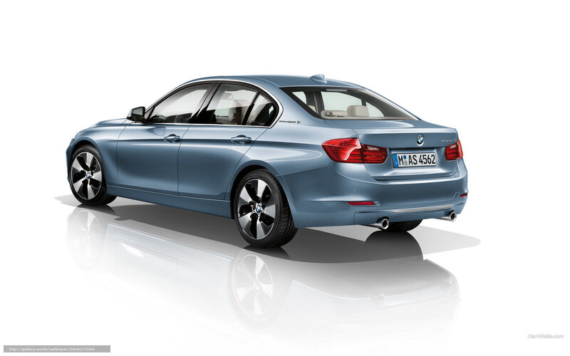 Blue BMW Sedan — Neutral, Photograph, Car, License Plate