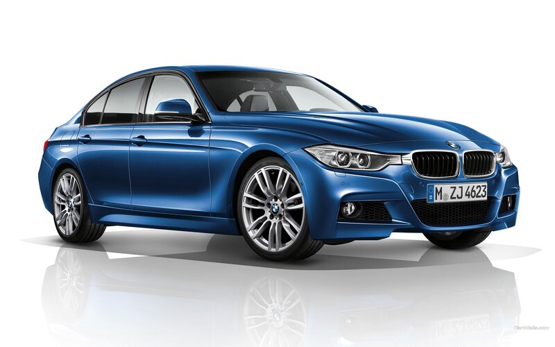 Blue BMW Sedan — Neutral, Photograph, Car, Wheel, License Plate