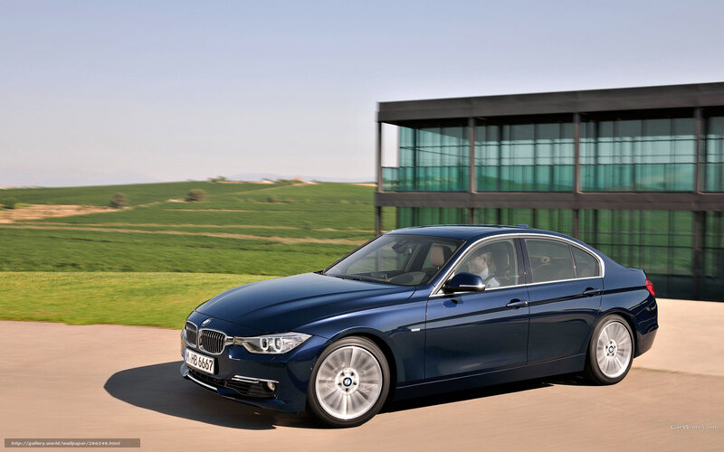 Blue Bmw Sedan — Serene, Afternoon