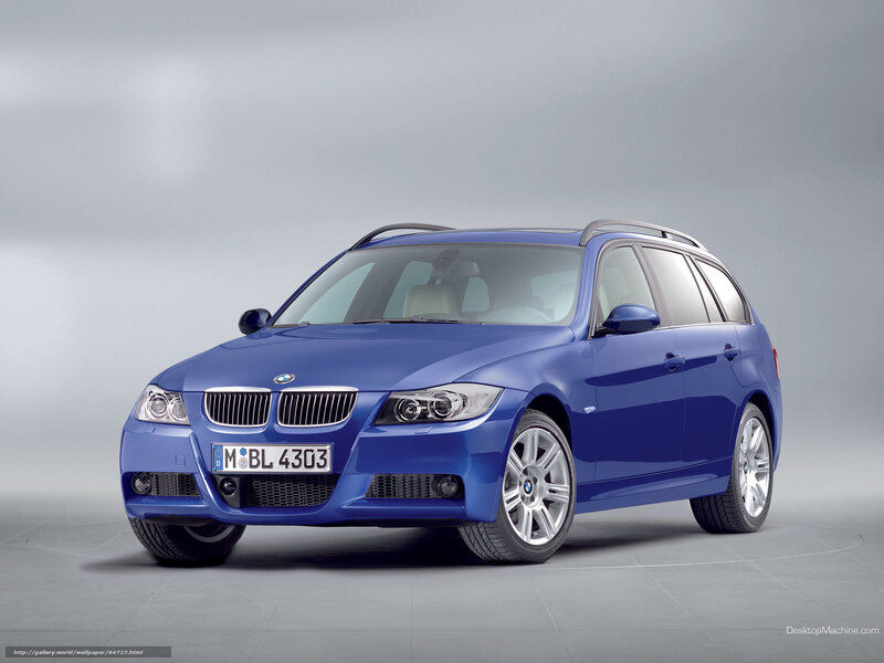 blue bmw station wagon