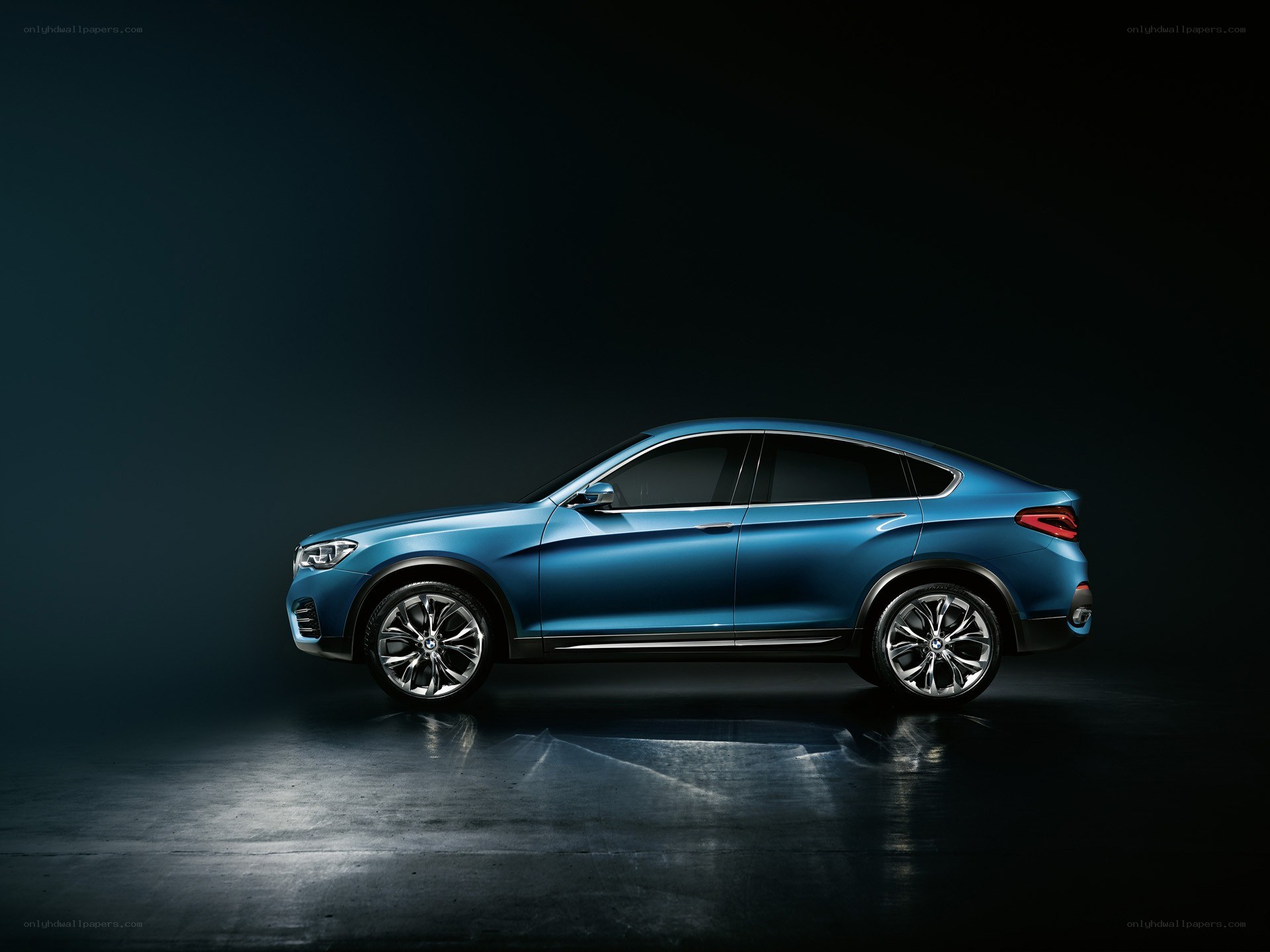 Blue BMW X4 Concept car