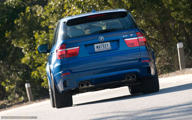 blue bmw x5 m on road
