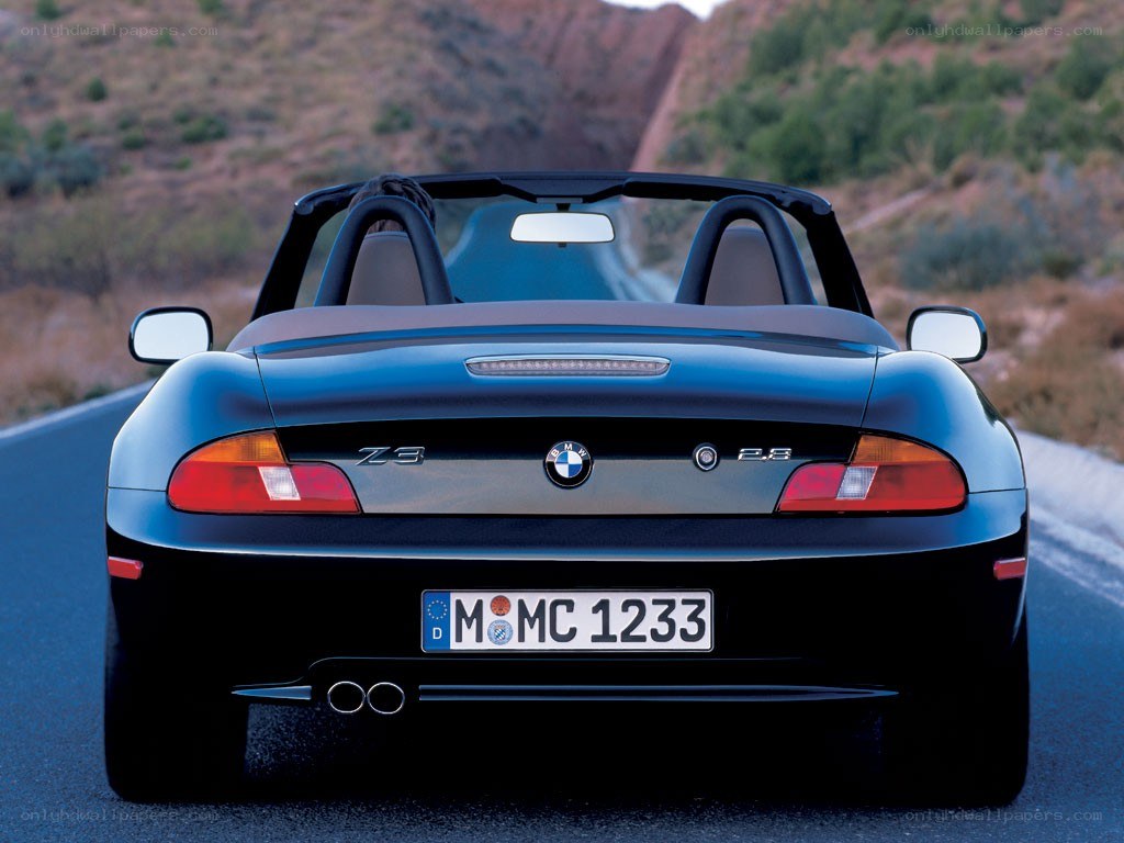 blue bmw z3 convertible