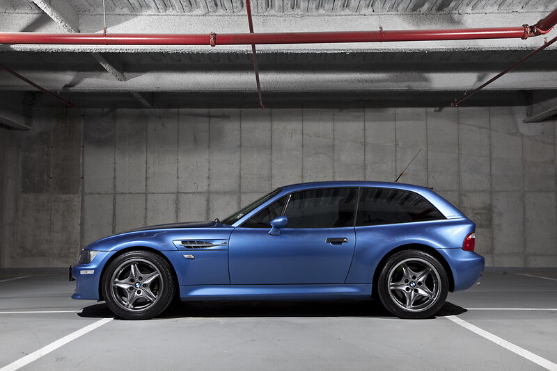 Blue BMW Z3 M Coupé