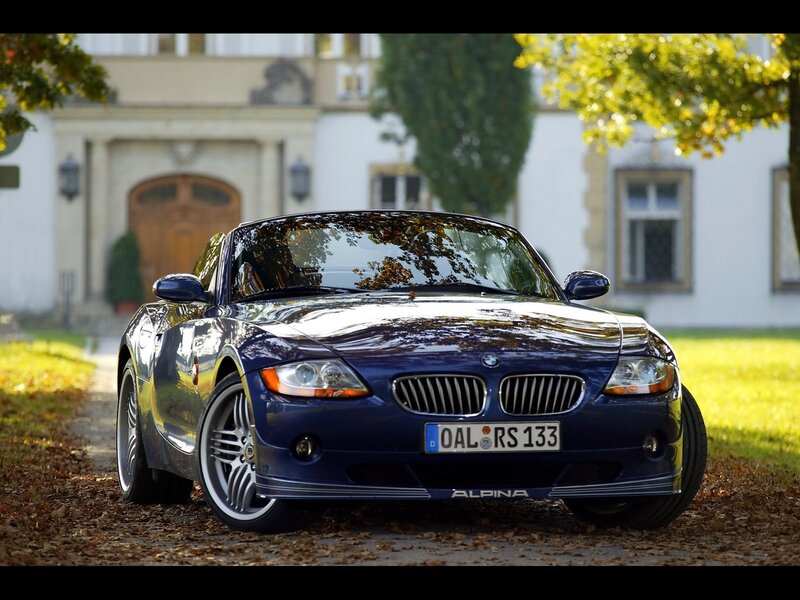 Blue BMW Z4 Alpina car