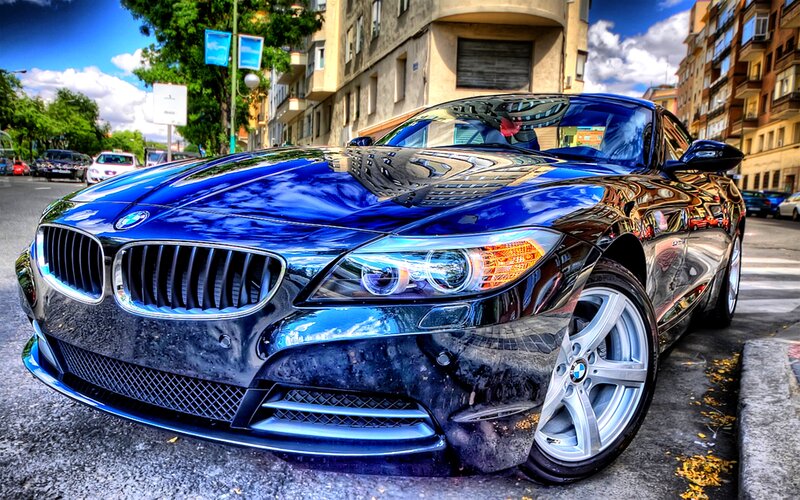Blue BMW Z4 Car