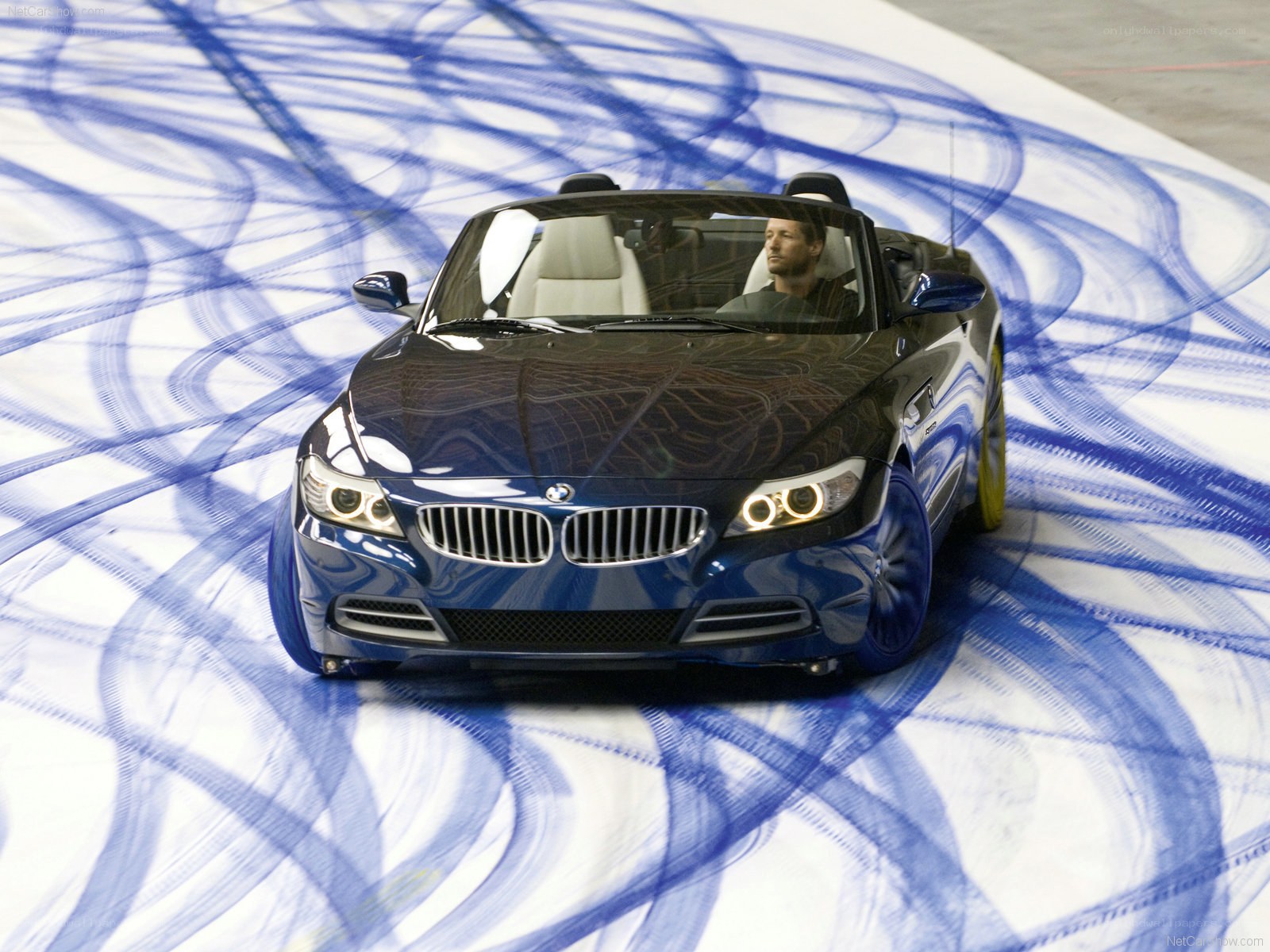 Blue BMW Z4 Convertible