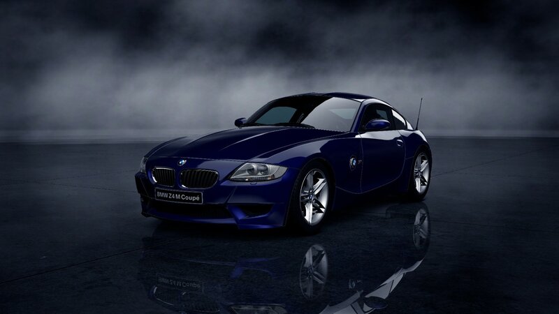 Blue BMW Z4 M Coupé — Dramatic, 3d Render