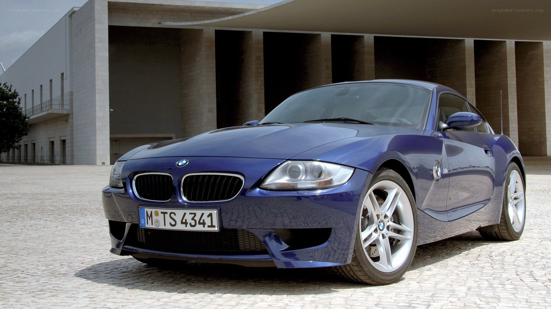 Blue BMW Z4 M Coupe