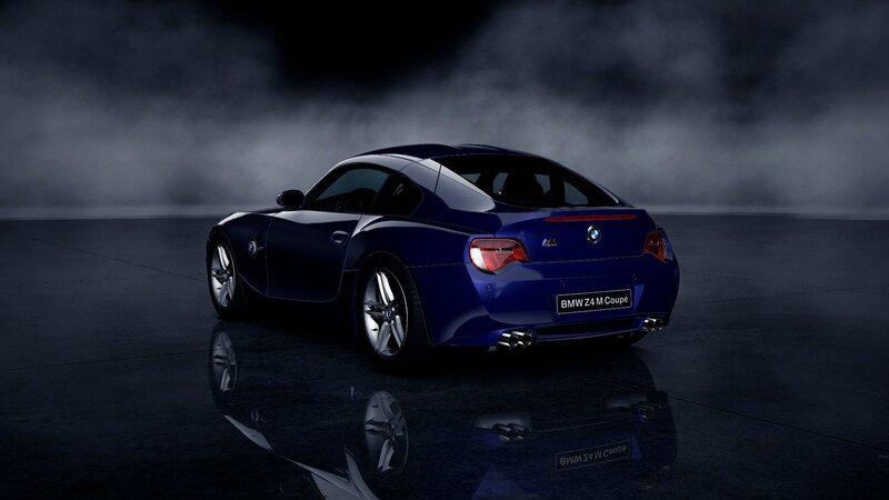 Blue BMW Z4 M Coupe — Dramatic