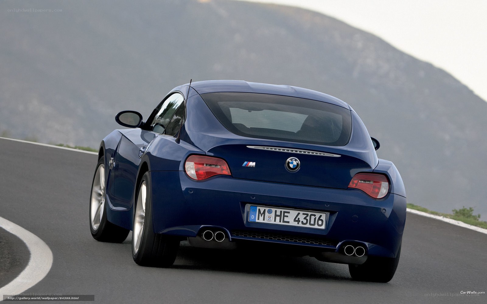 Blue BMW Z4 M Coupe