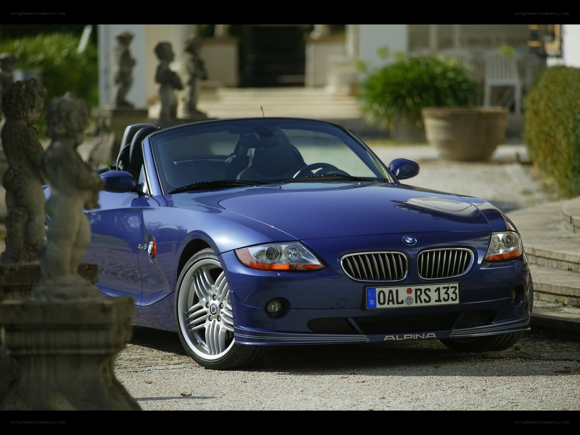 Blue BMW Z4 M Roadster