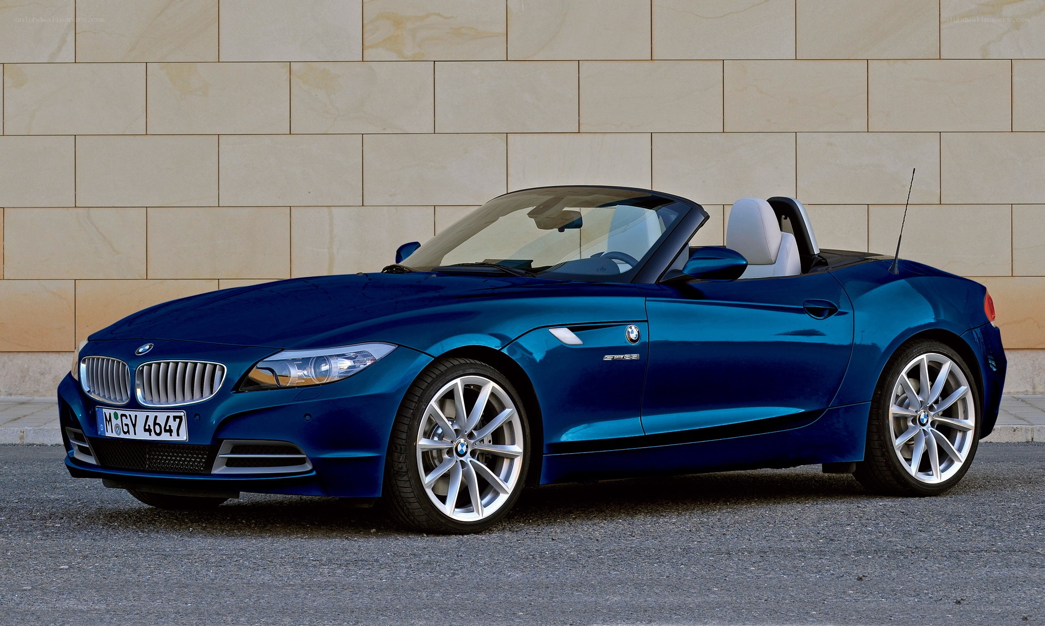 Blue BMW Z4 Roadster