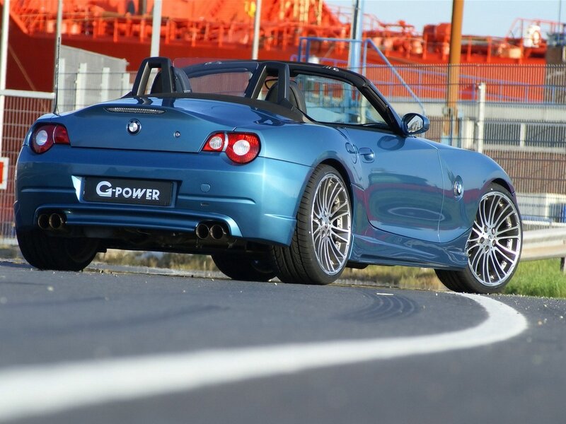Blue BMW Z4 Roadster