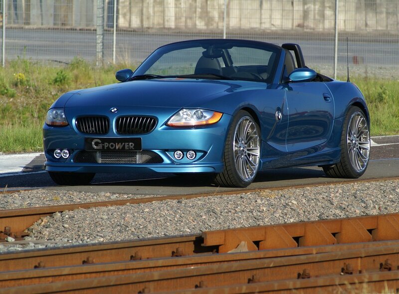 Blue BMW Z4 Roadster
