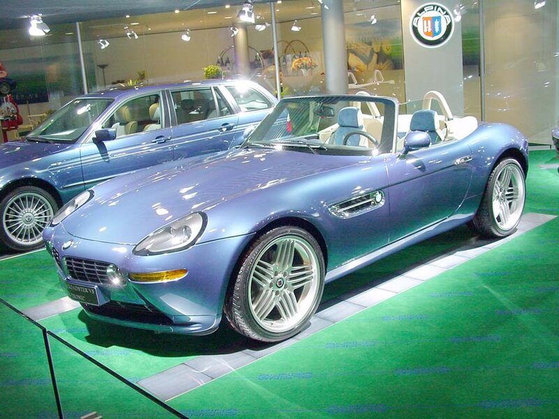 Blue BMW Z8 sports car
