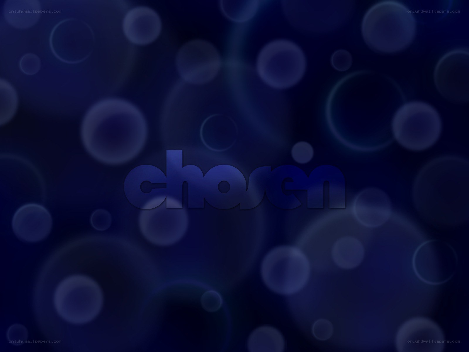 blue bokeh background with text