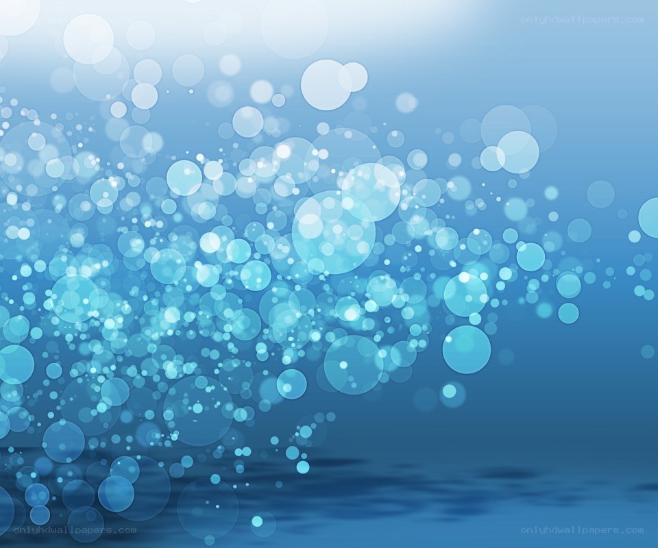 blue bokeh bubbles background
