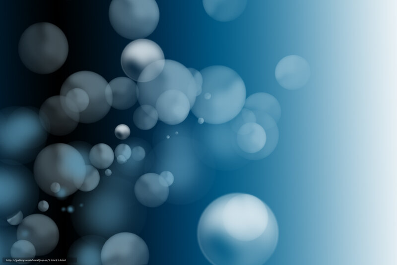 Blue Bokeh Bubbles — Calm