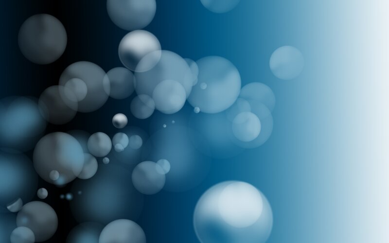 Blue Bokeh Bubbles