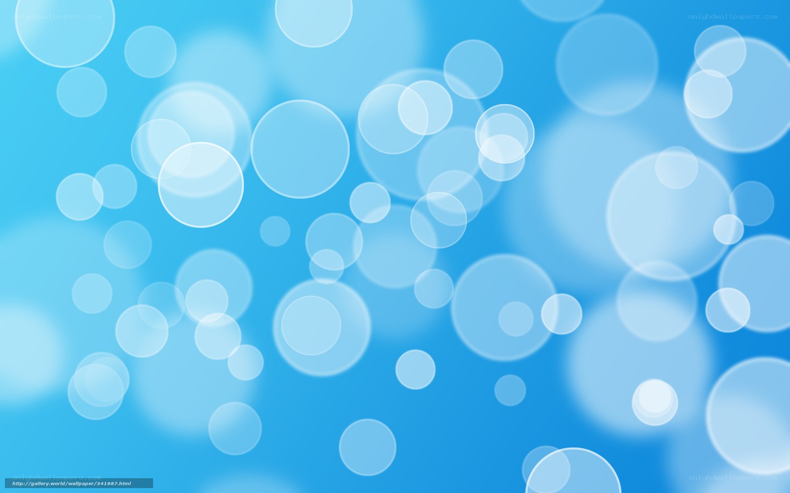 blue bokeh circles background