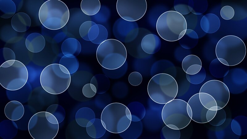 Blue Bokeh Circles — Black