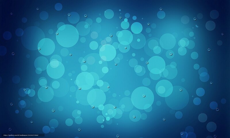 Blue Bokeh Circles — Calm, Abstract, Light, Background