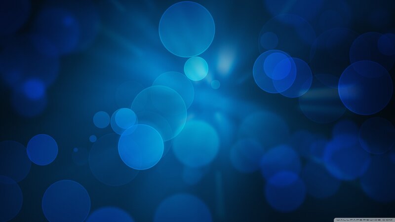 Blue Bokeh Circles — Calm