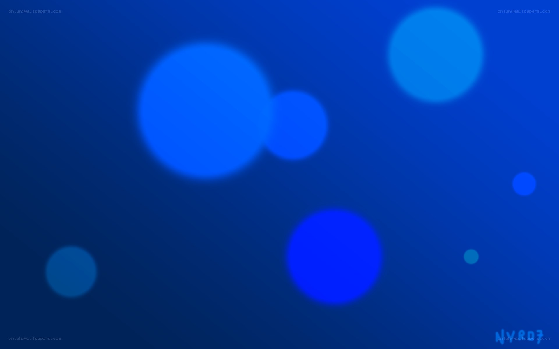 blue bokeh circles