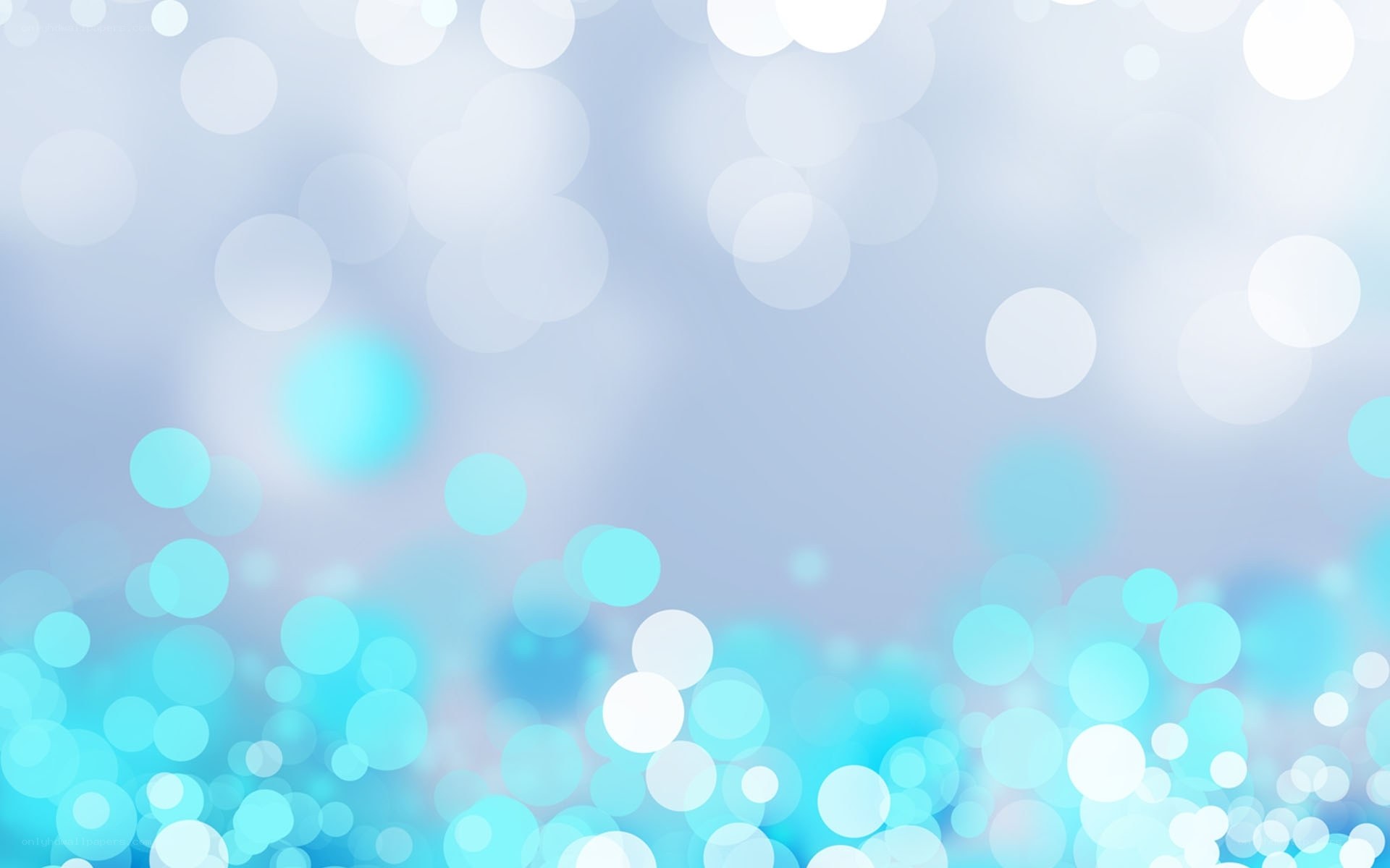 blue bokeh light circles
