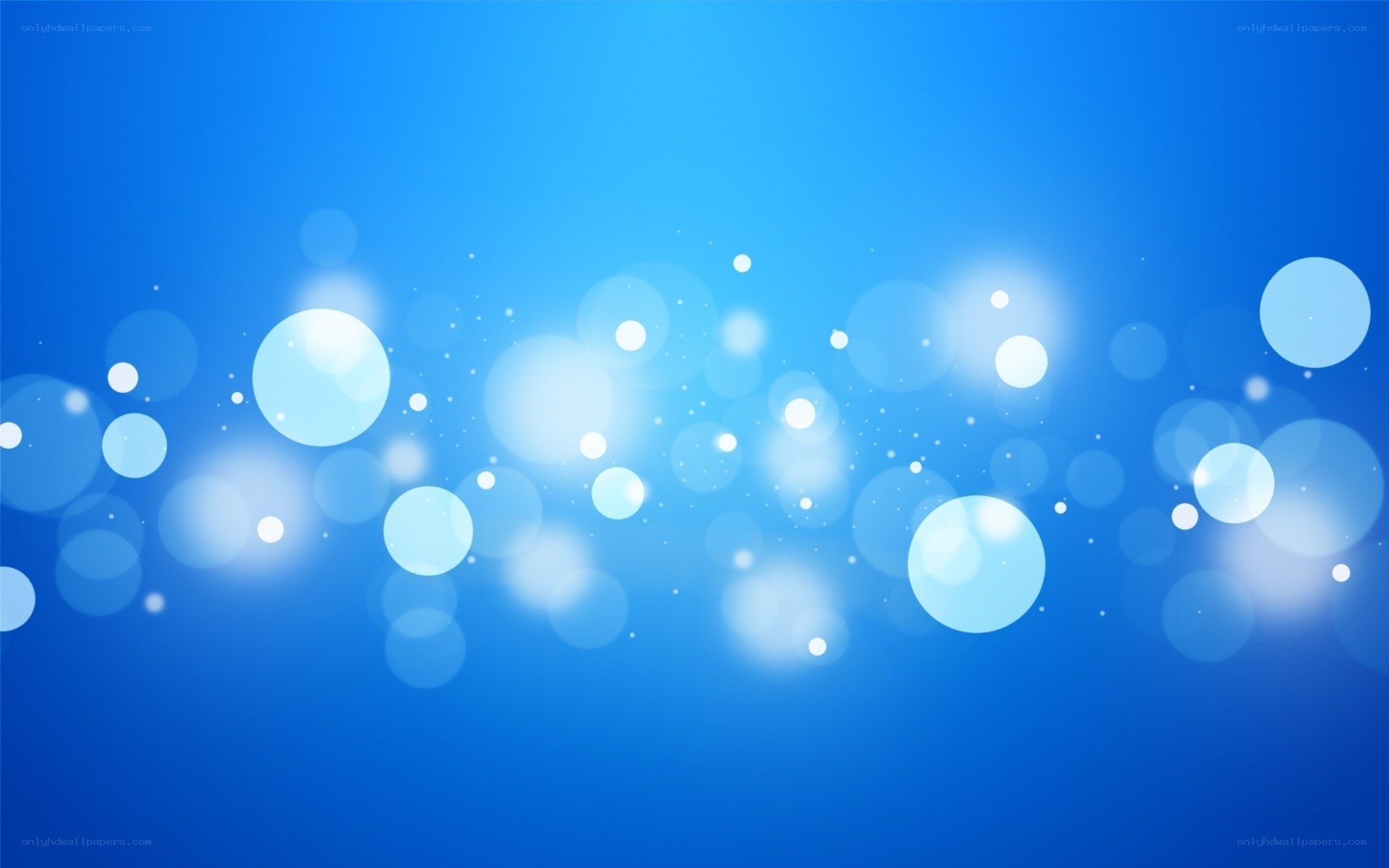 blue bokeh light circles