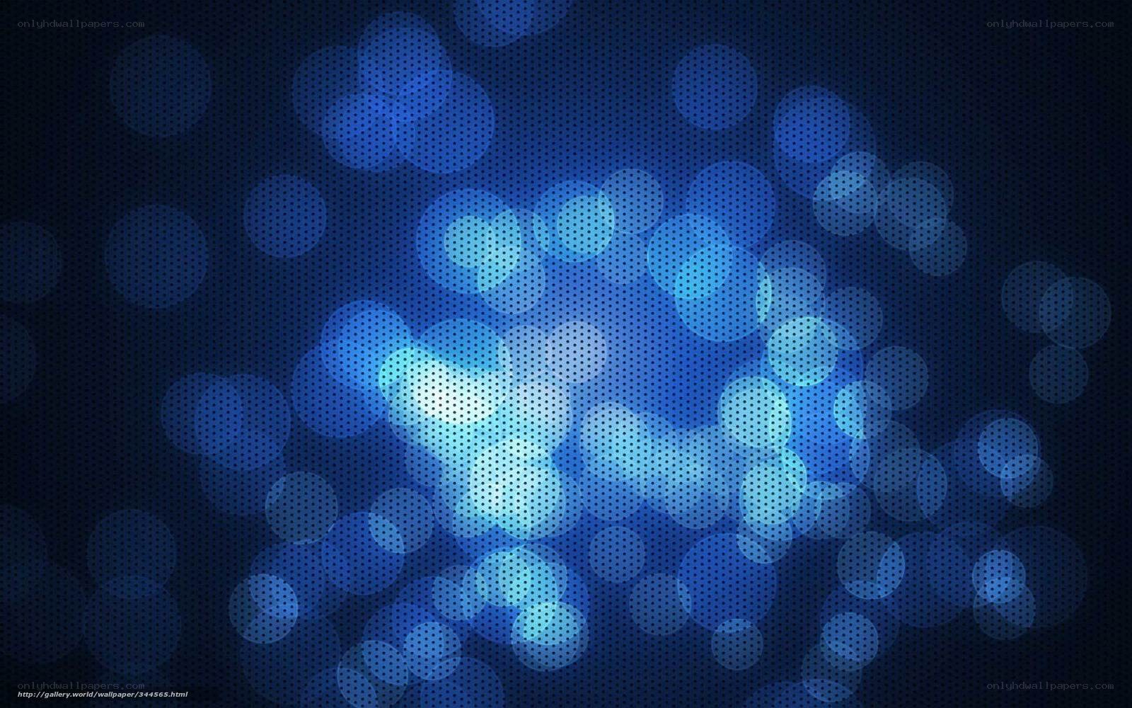 blue bokeh light circles