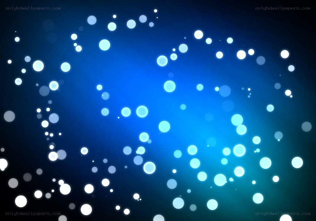 blue bokeh light circles