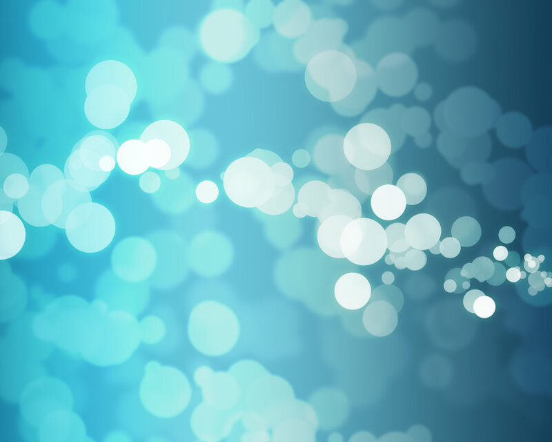 blue bokeh light circles