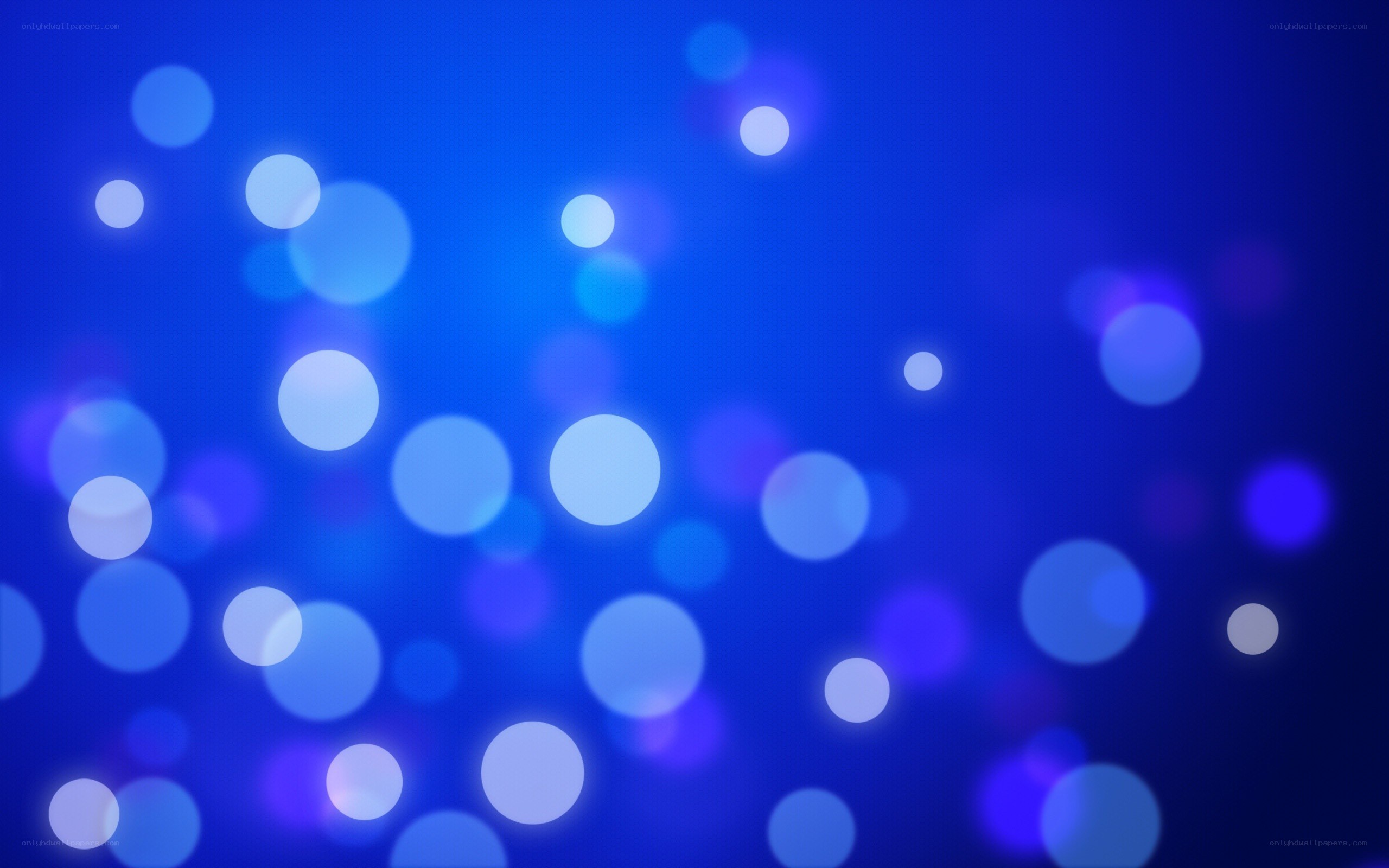 blue bokeh light circles