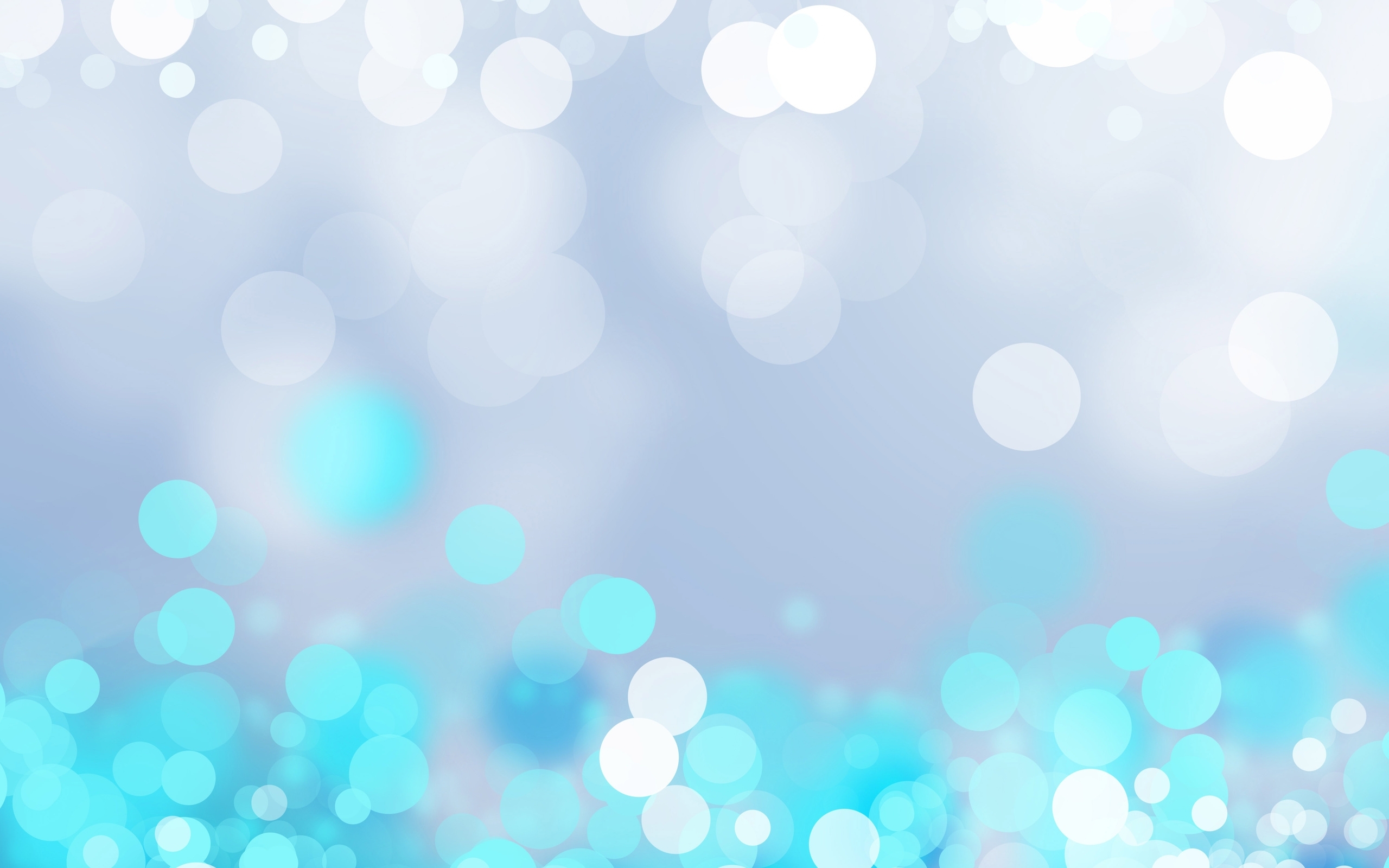 blue bokeh light circles