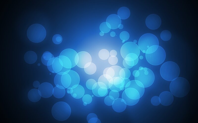 Blue Bokeh Light Circles — Calm, White