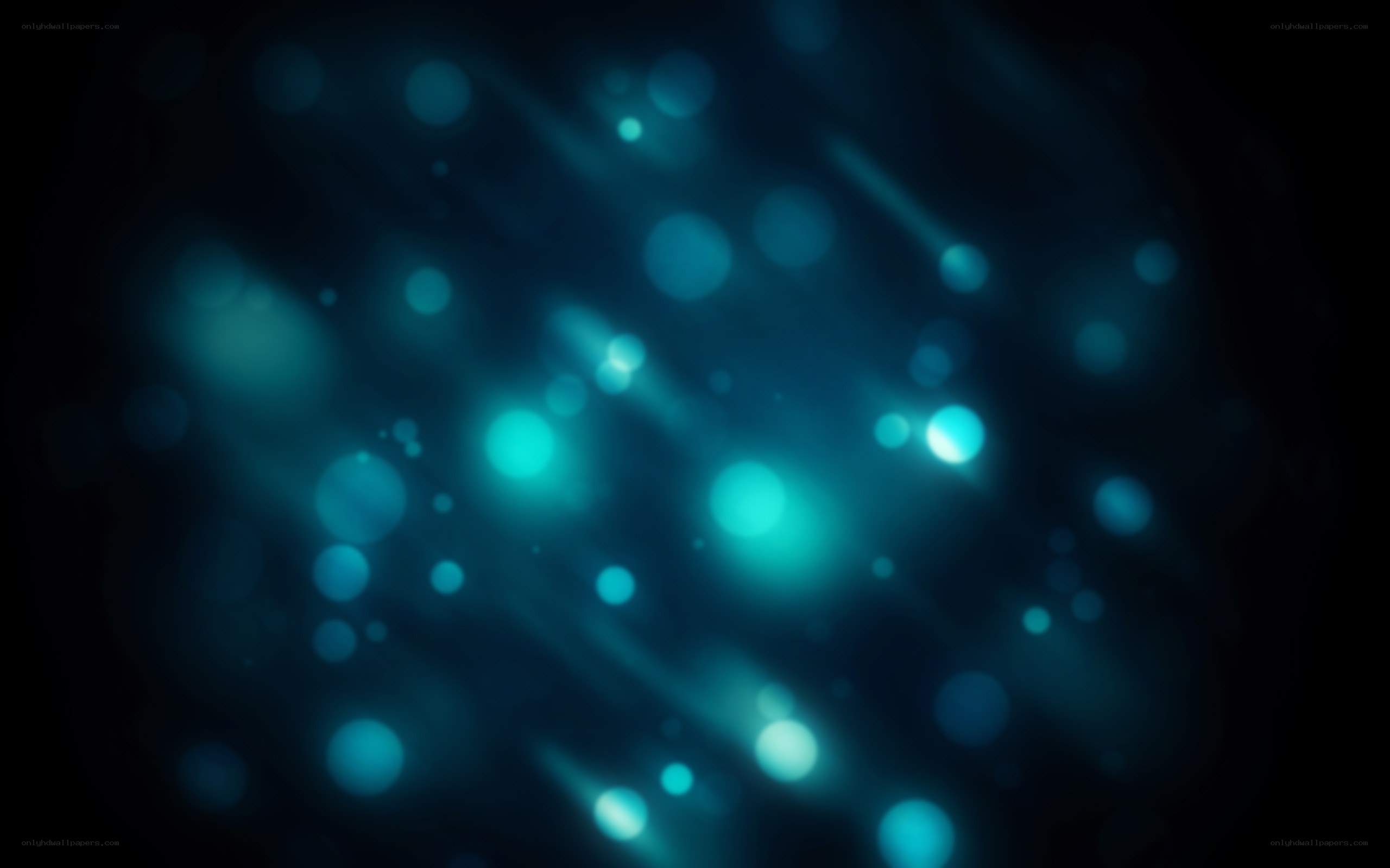 blue bokeh light particles