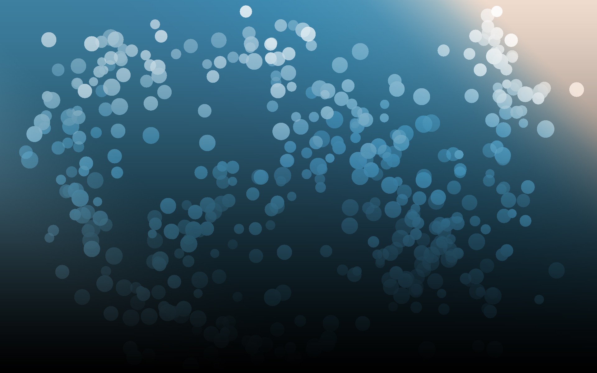 blue bokeh light particles