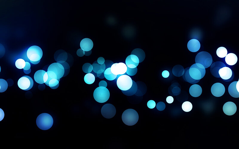 blue bokeh lights background